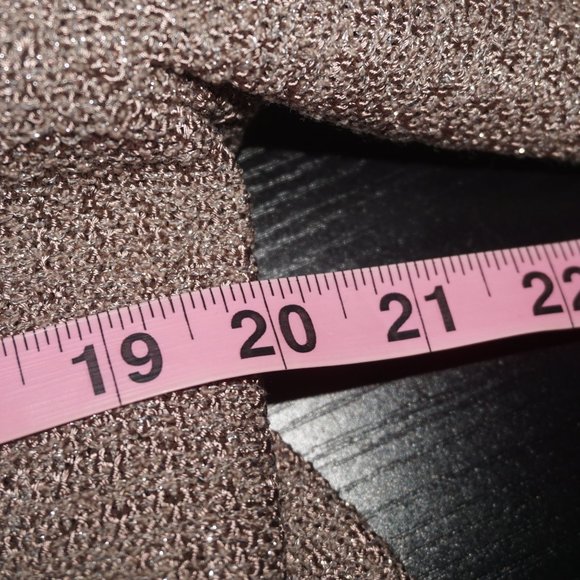 St John Knit Metallic Open Front Jacket 10 - Picture 8 of 9